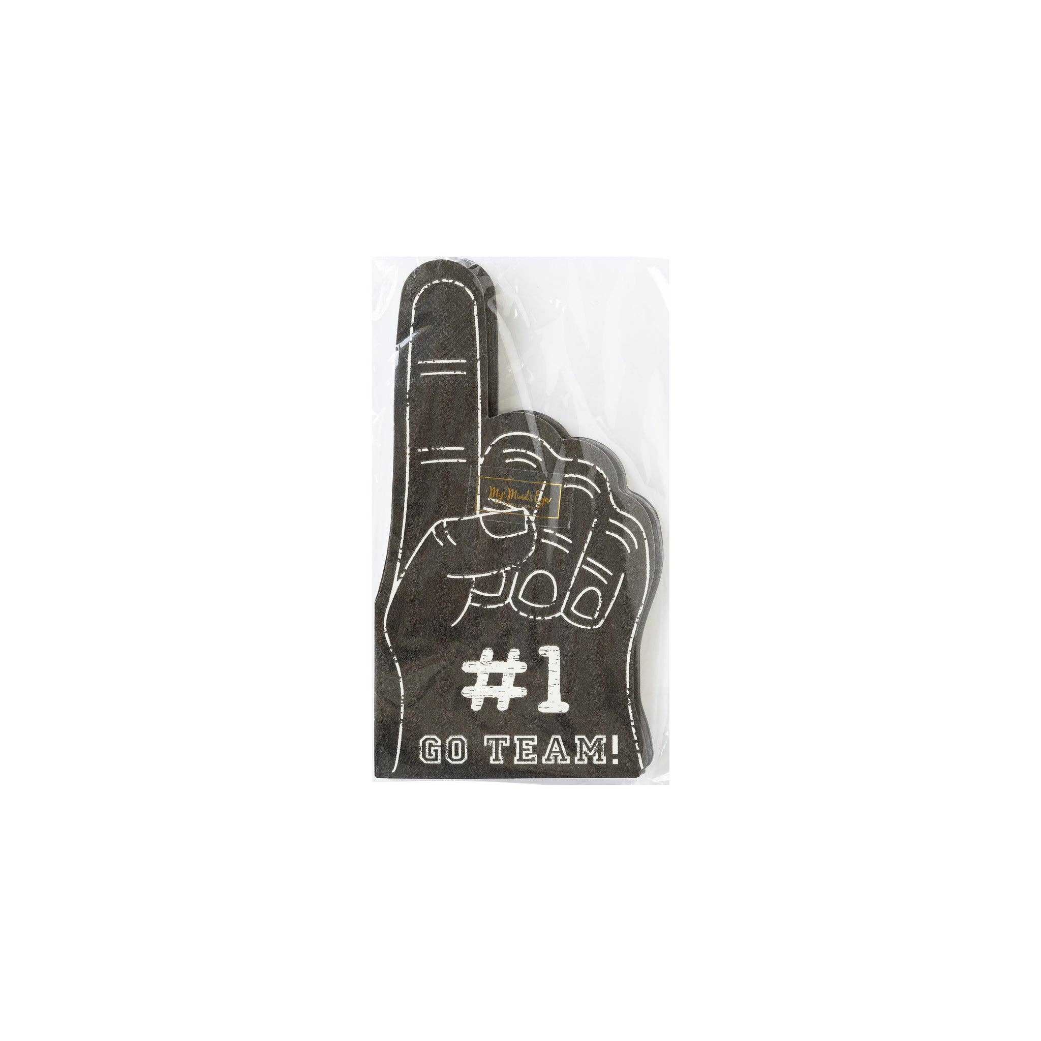 FTB938 - Football #1 Hand Shaped Paper Dinner Napkin