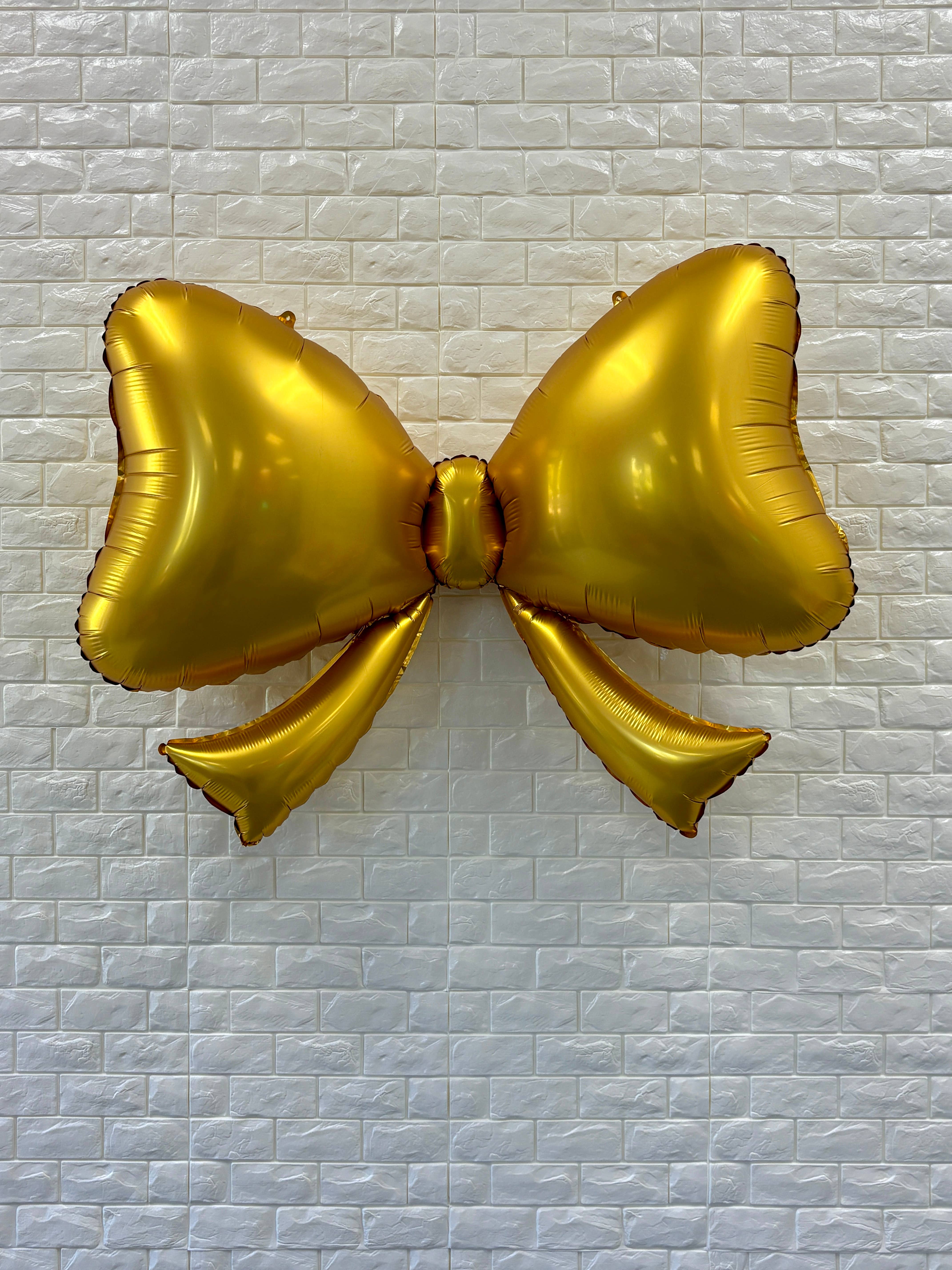 Gold Bow Balloon 40"