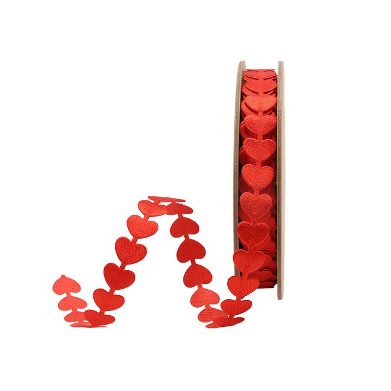 3/4" Ultra Sonic Trim | Running Hearts | 10 Yard Roll