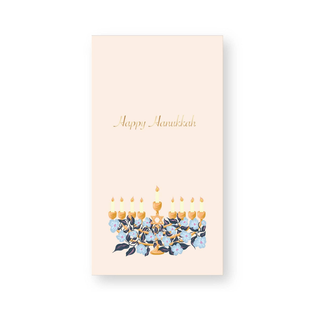 BONJOUR FÊTE X ONE & ONLY PAPER HAPPY HANUKKAH MENORAH GUEST TOWELS