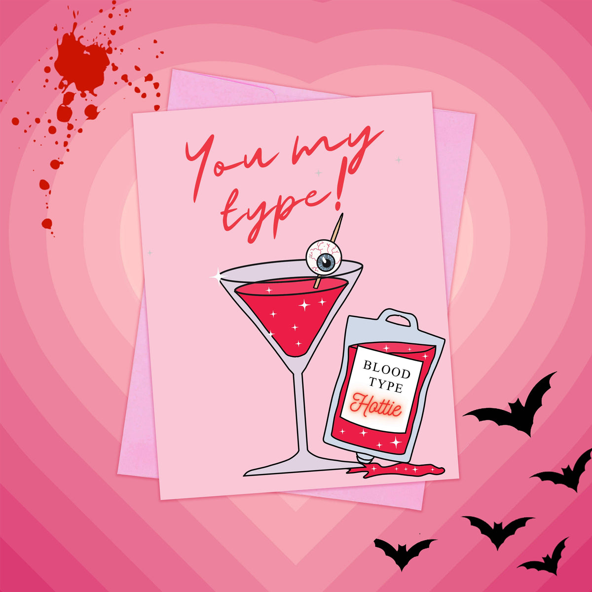 You My Type – Spooky Vampire Valentine Card Set of 6