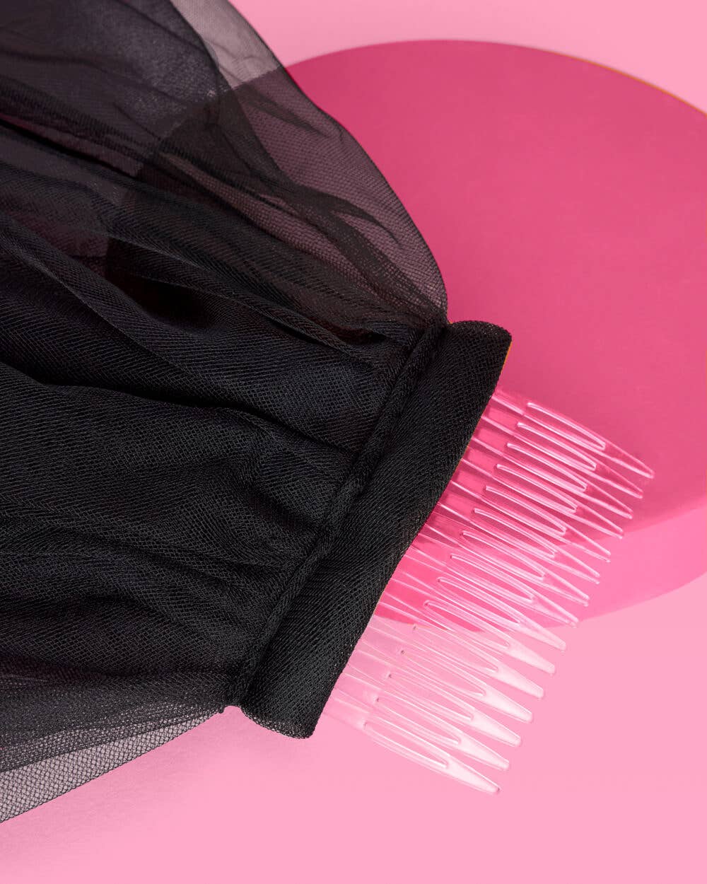 Bride or Die Veil - black tulle veil - divorce party