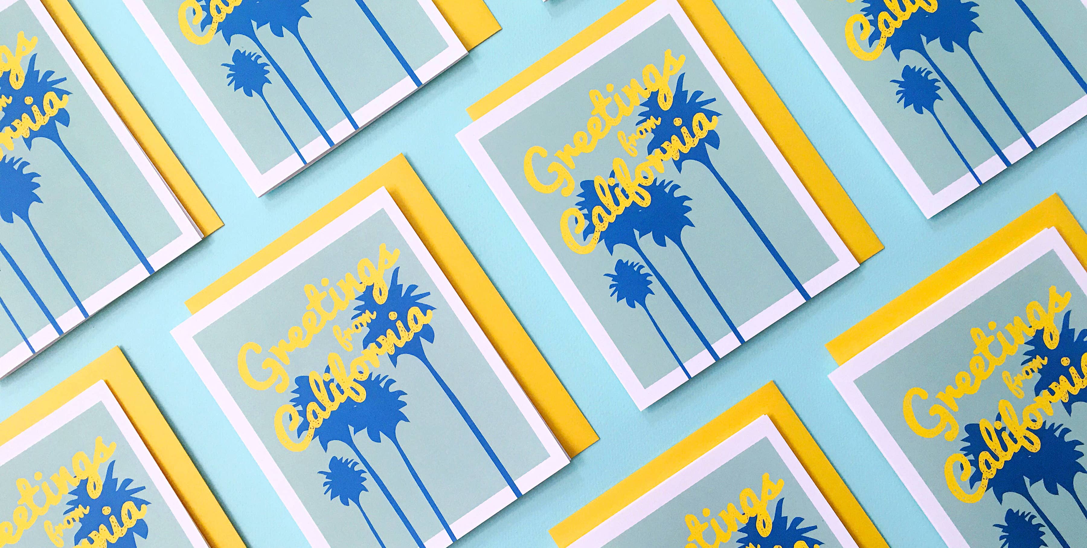 Greetings from California Greeting Card