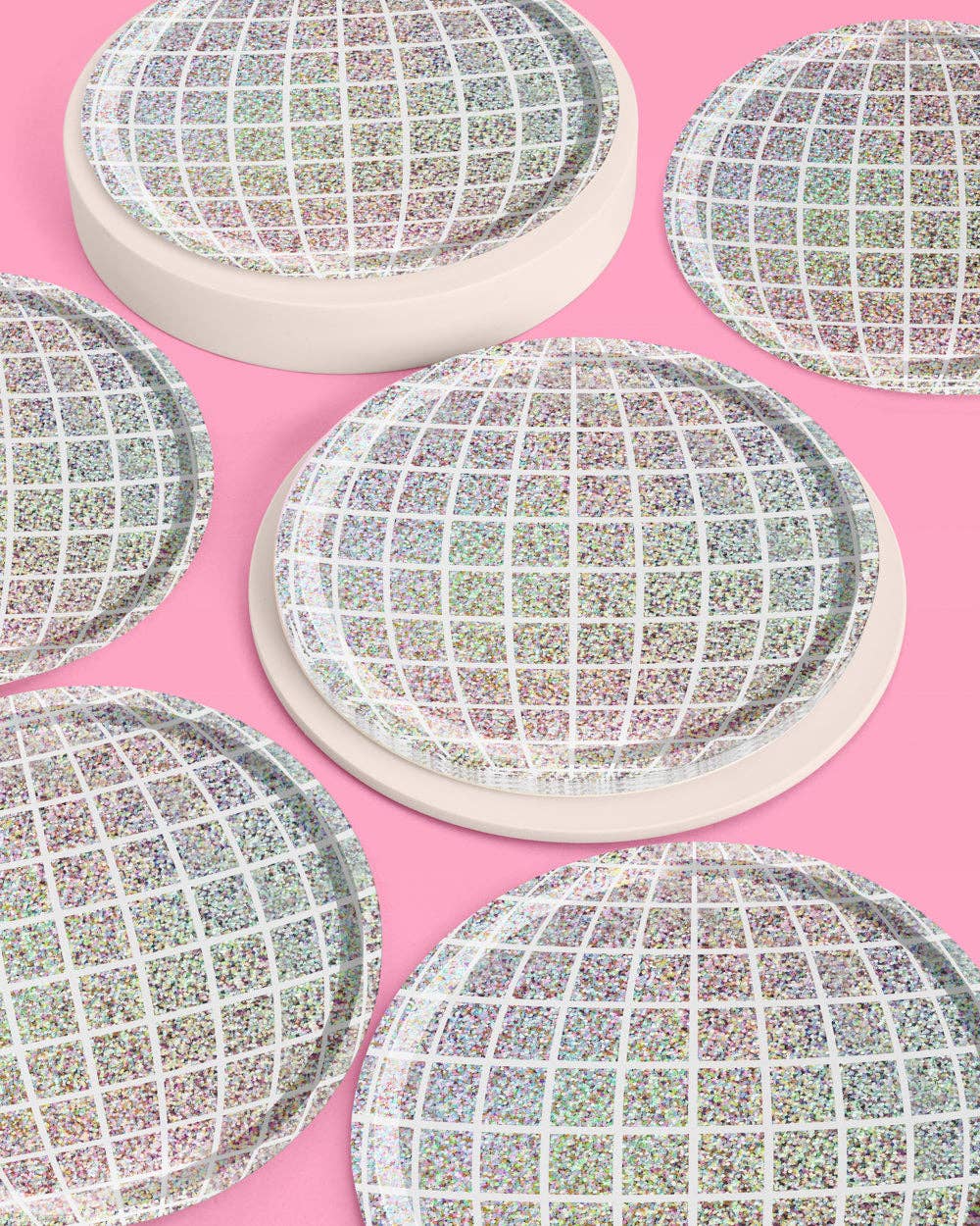 Shimmer Disco Pack - tablecloth, plates + napkins bundle