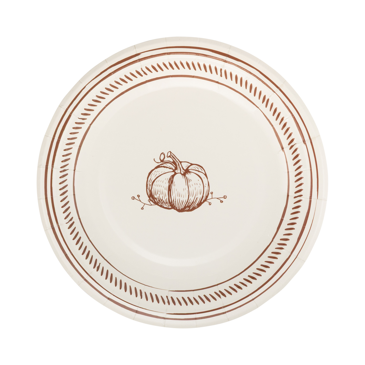 GTH1340 - Pumpkin Line Art Paper Plates