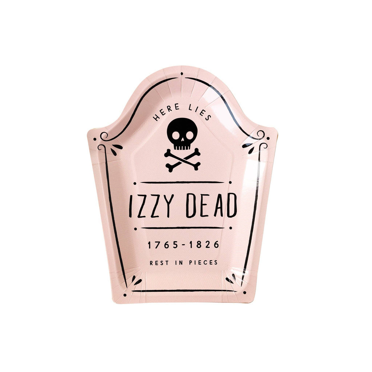 PUM1047 - Hey Pumpkin Tombstone Shaped Paper Plate Set