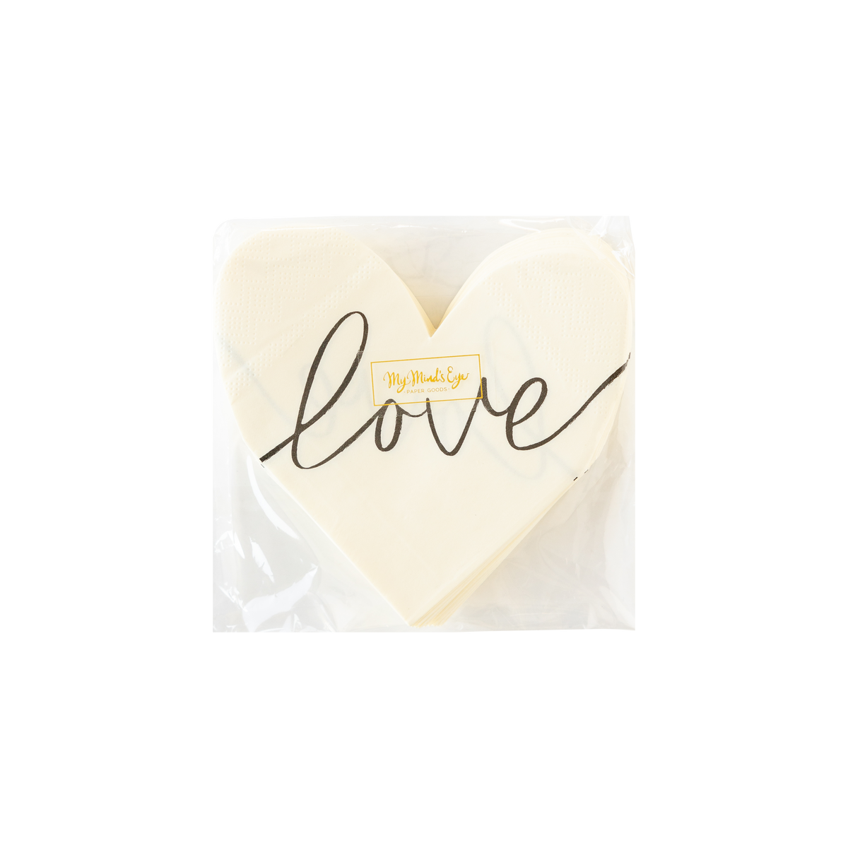Love Heart Shaped Disposable Paper Napkin