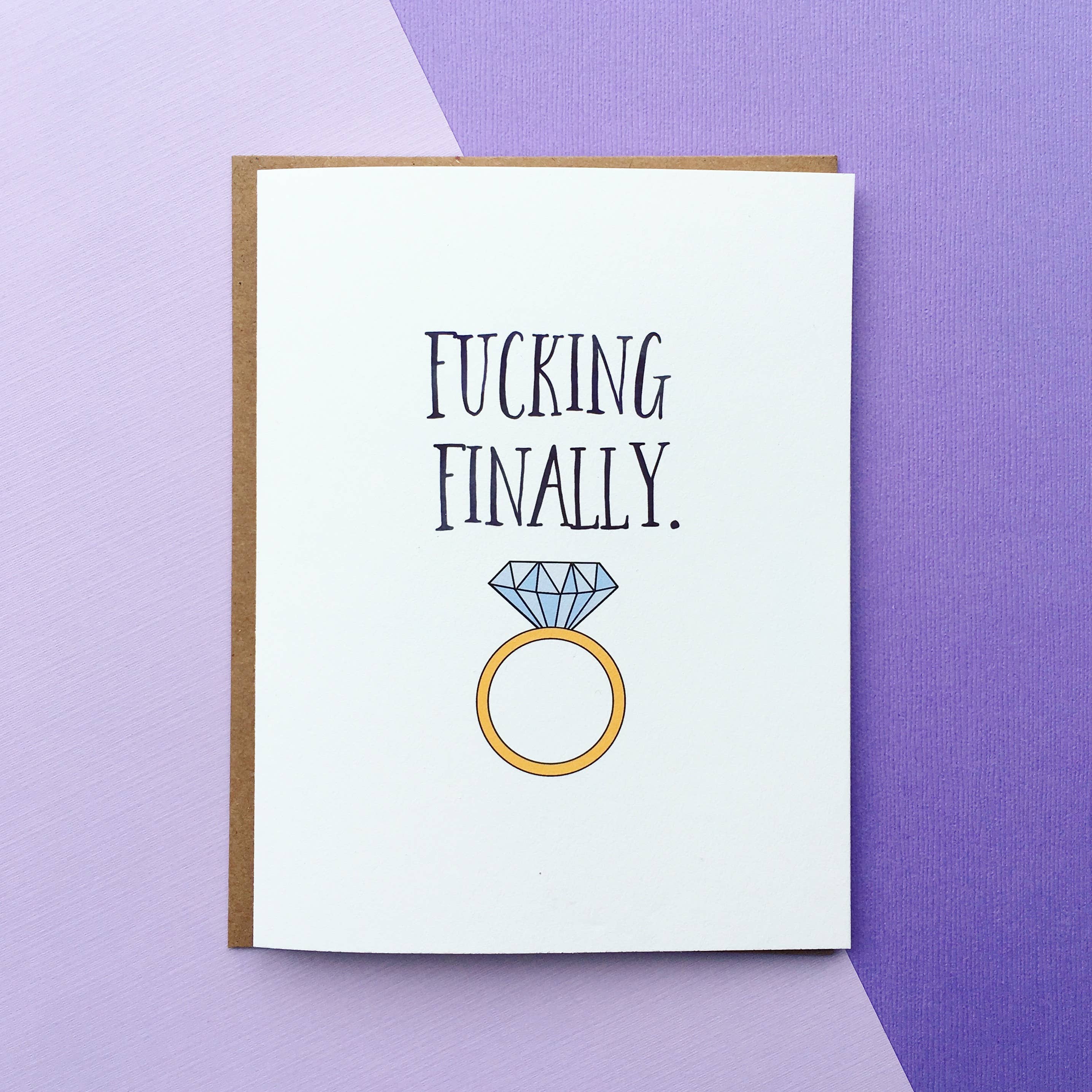 Finally Wedding Card