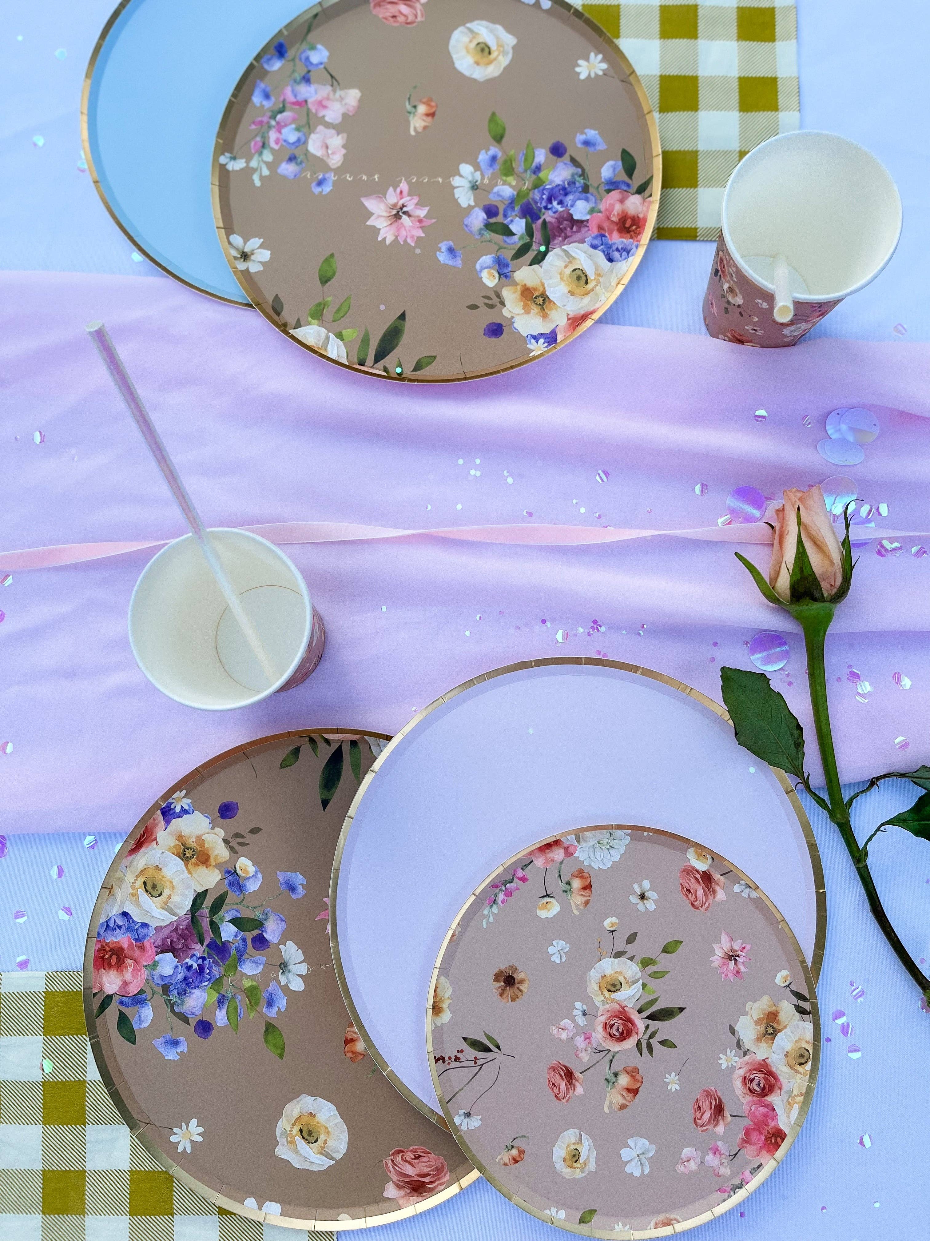 Summer Floral Plate, Large