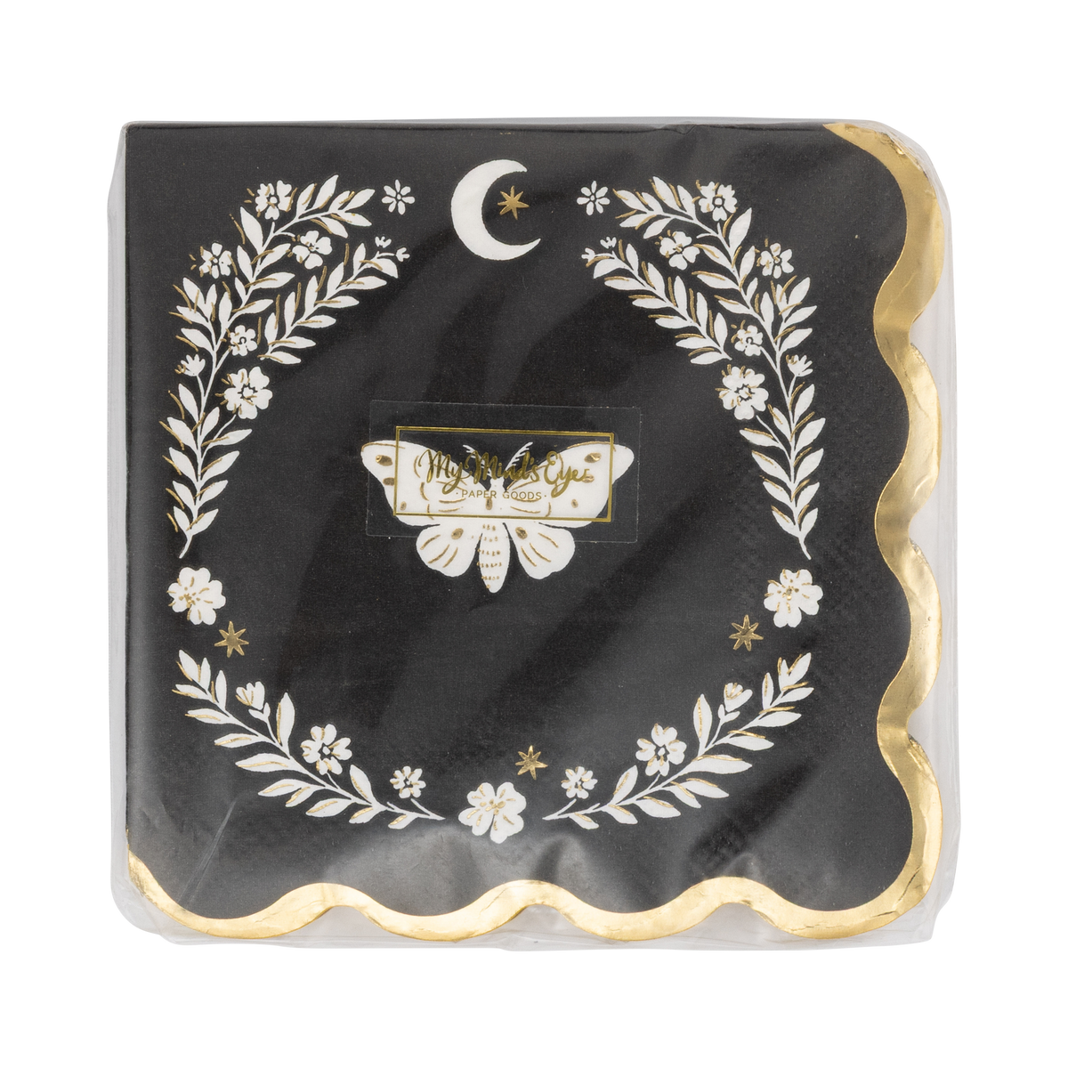 MLT1339 - Moonlight Moth Cocktail Napkin