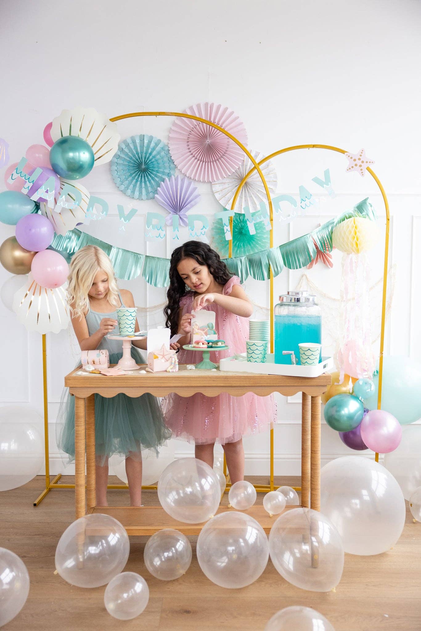 SEA1011 - Mermaid Tail Paper Party Cups - 12 oz