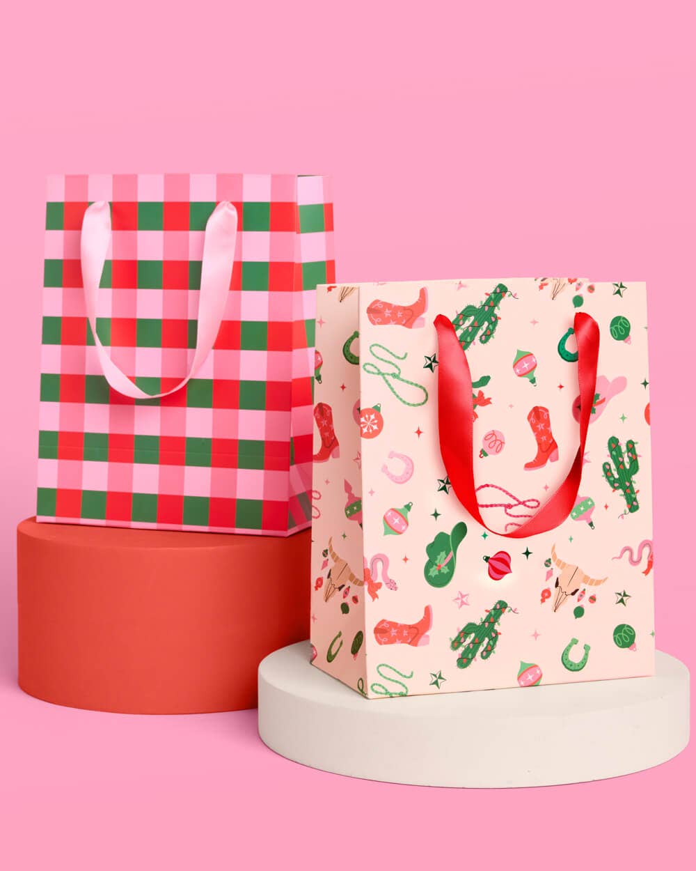 HO-down Gift Bag Set - 6 gift bags, western christmas birthday gift
