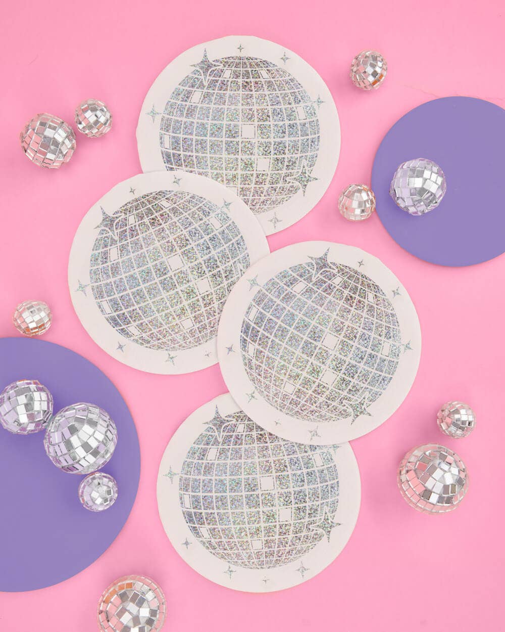 Shimmer Disco Pack - tablecloth, plates + napkins bundle