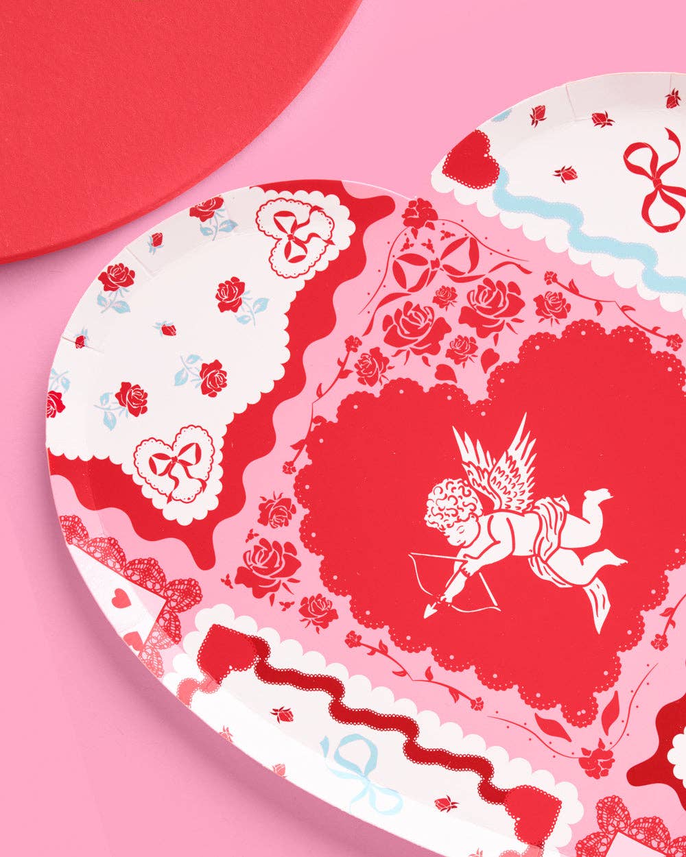 Valentine Day Plates | Galentine's, Vday, Heart