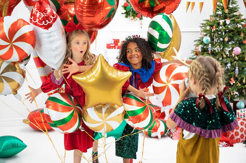 Star Shaped Foil Balloons - 18 in. Gold | PartyDeco USA