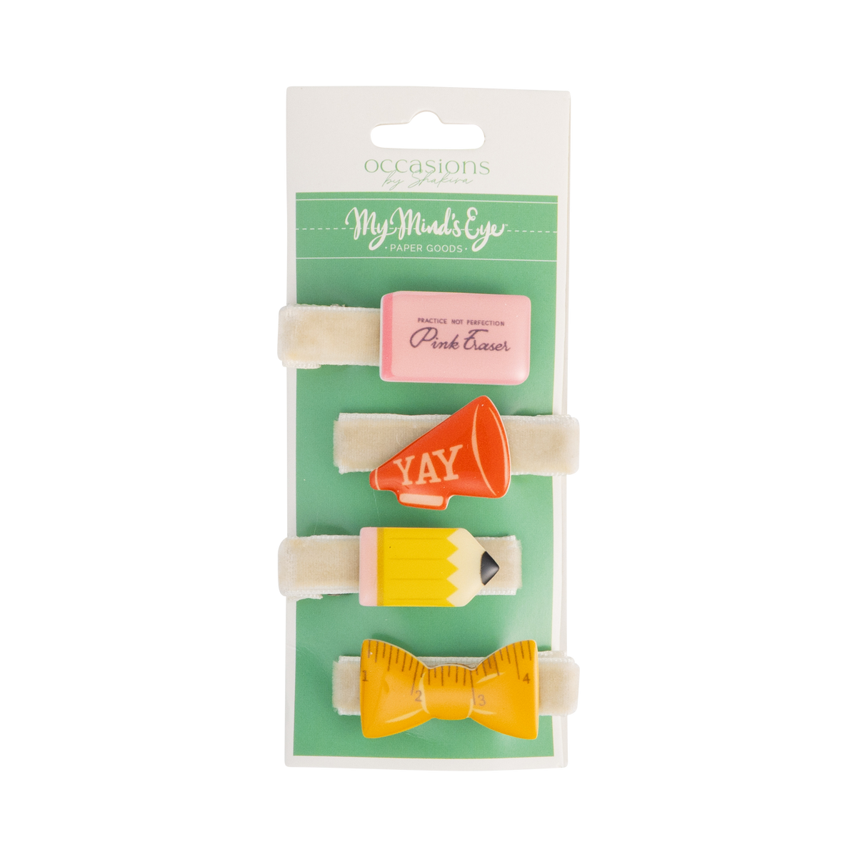 SCH1208 - Occasions Back to School Resin Barrettes