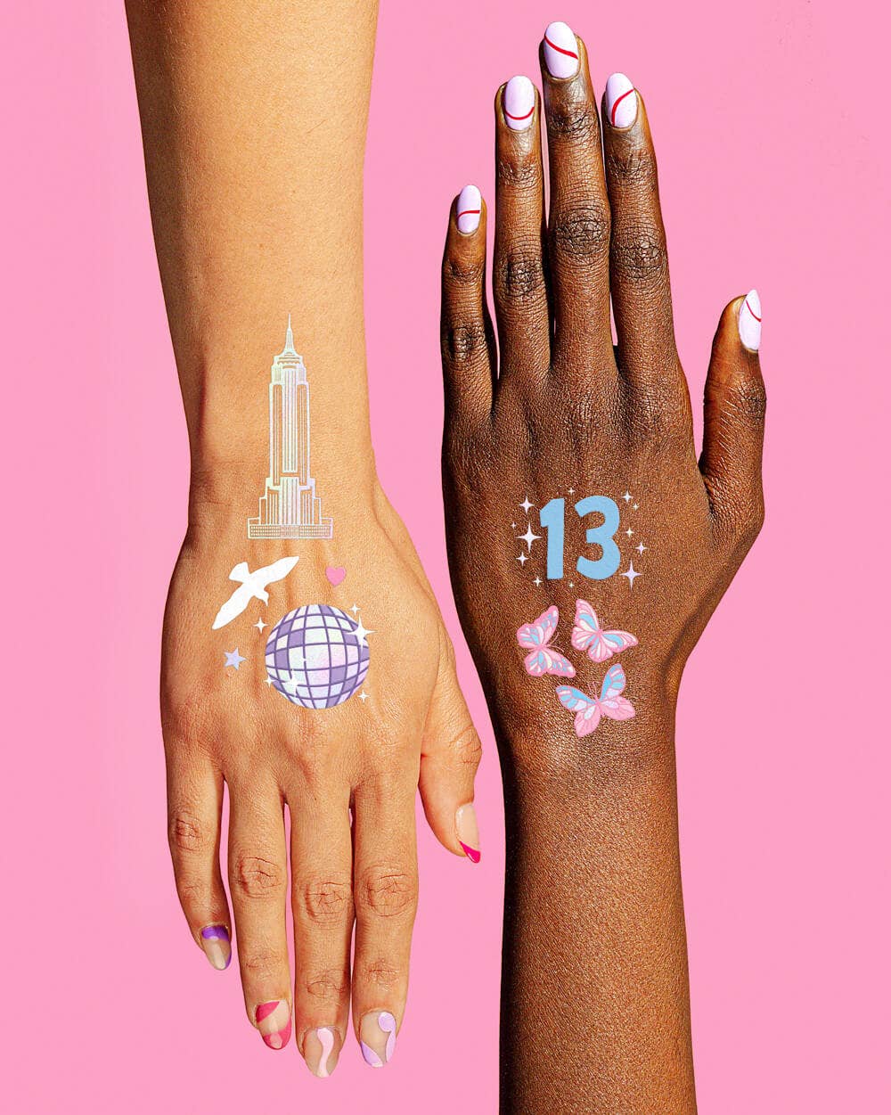 Taylor Swift Eras Tour Temporary Tattoos, 74 pcs kids
