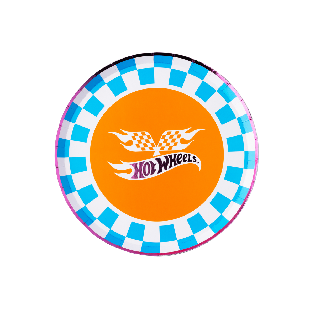 HOT WHEELS™ X BONJOUR FETE BLUE CHECKER SMALL PLATES