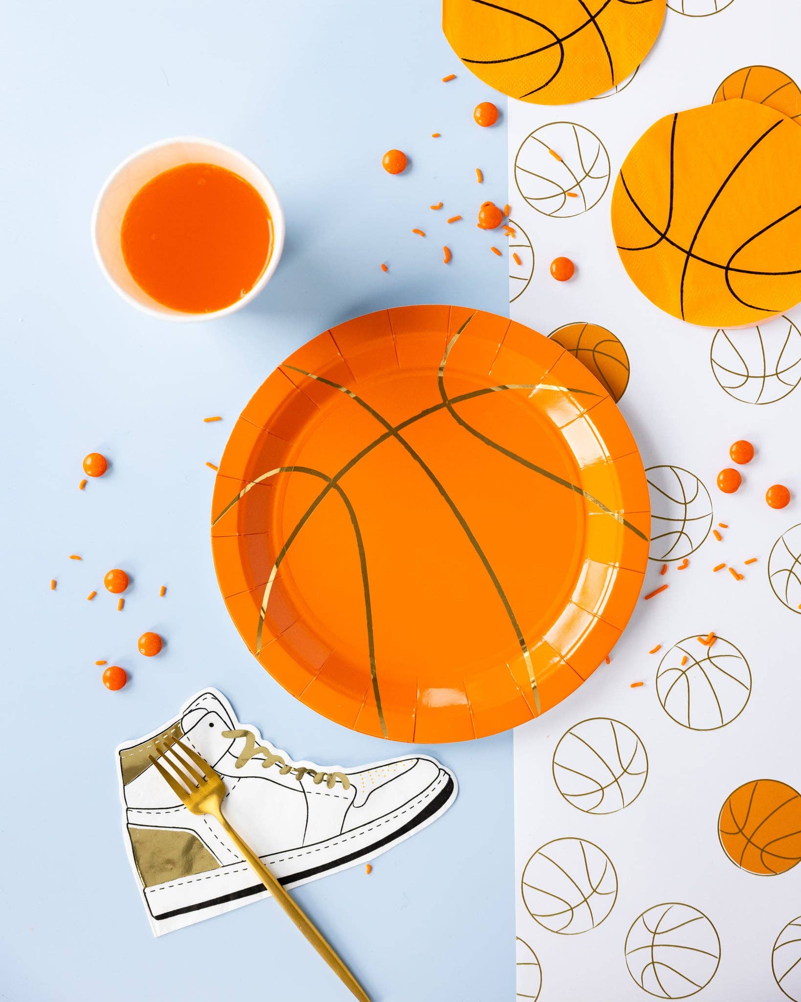 BBL1040 - 9" Basketball Paper Plate