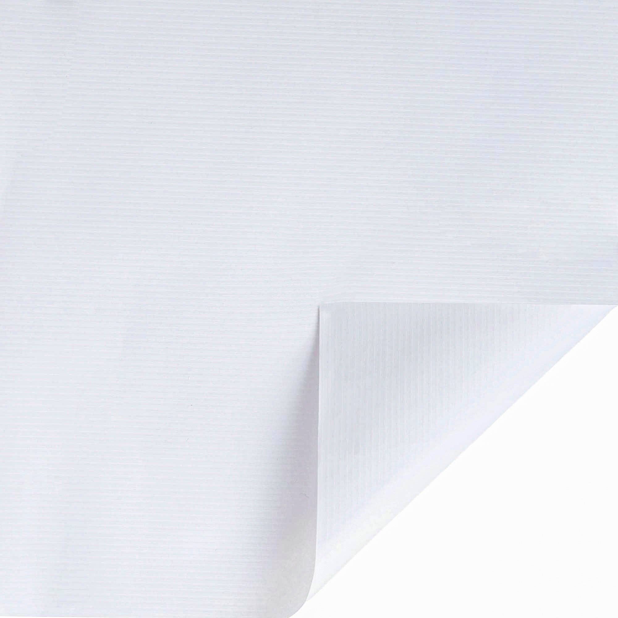 30" x 10' Wrapping Paper | White Pinstripe
