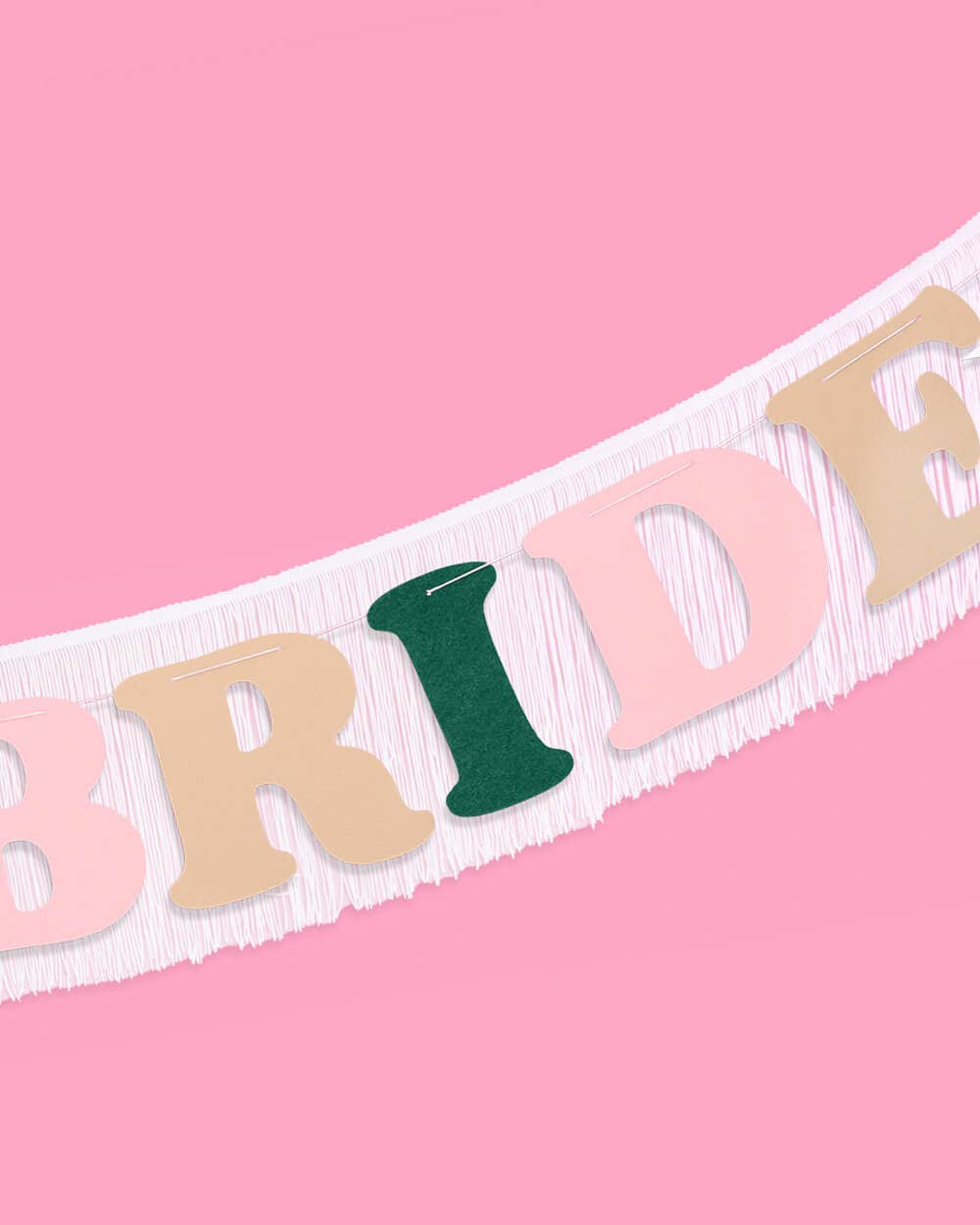 Camp Bride Fringe Banner, Bachelorette, Bride Gift, Engaged