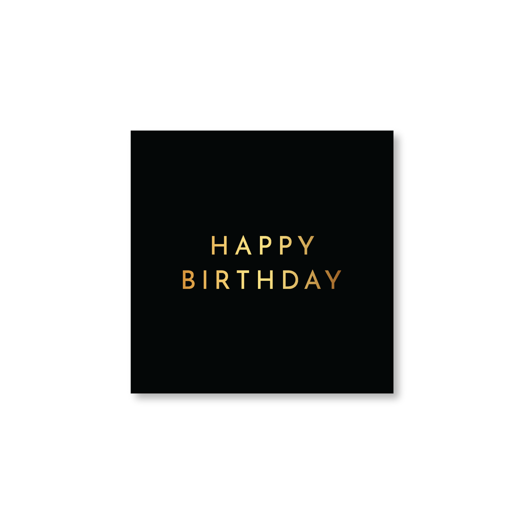 BLACK HAPPY BIRTHDAY COCKTAIL NAPKINS
