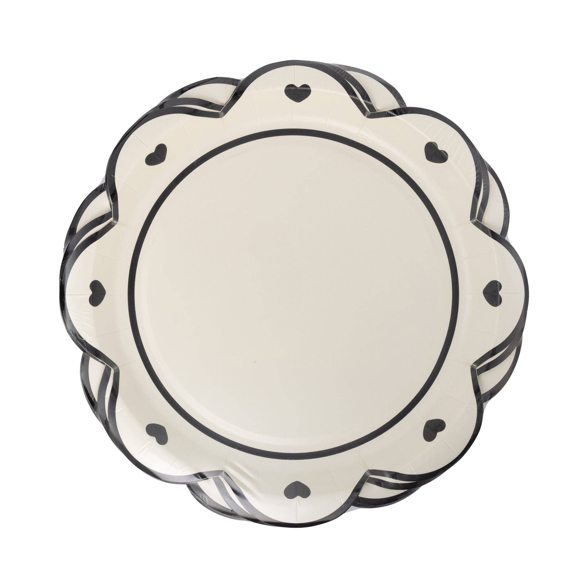 PLPL1303 - White Halloween Heart Plate
