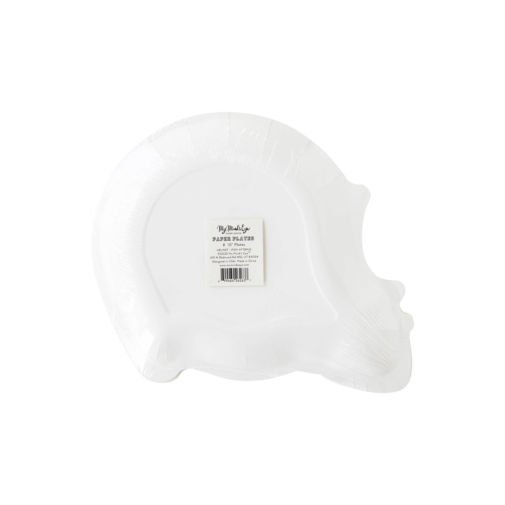FTB942- Football Helmet Shaped Paper Plate