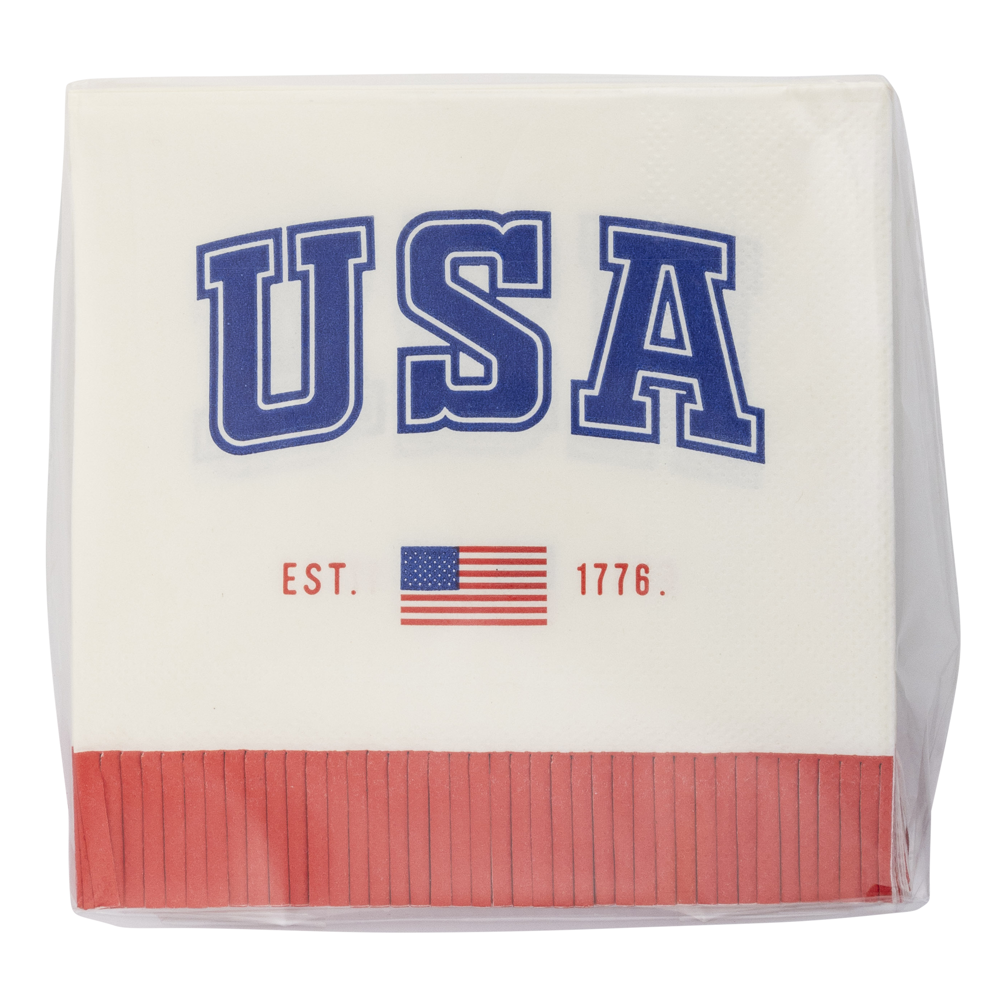 PLNP364 - USA Fringe 1776 Paper Cocktail Napkin