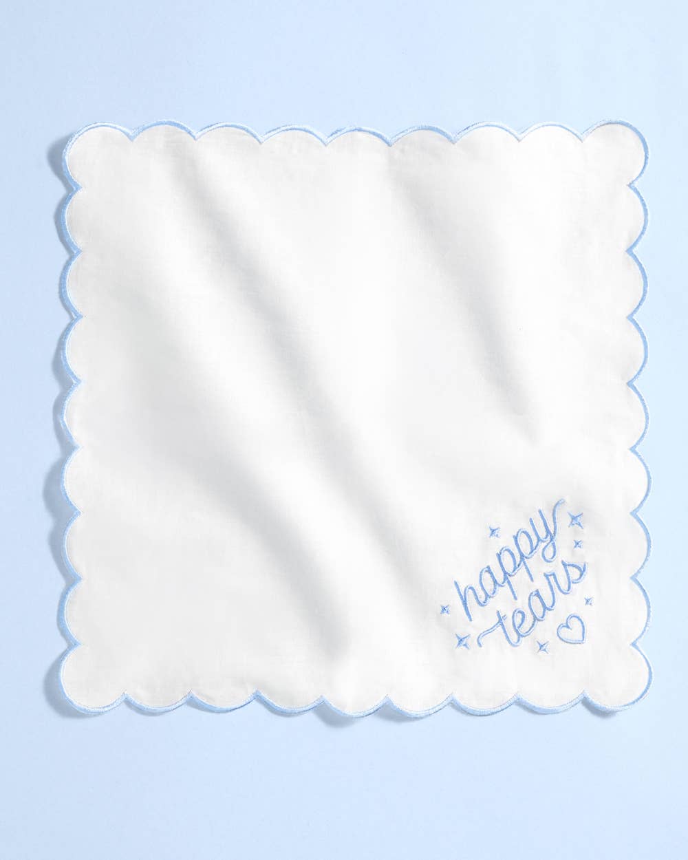 Happy Tears Handkerchief - embroidered handkerchief