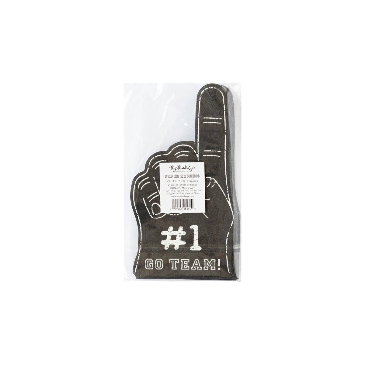 FTB938 - Football #1 Hand Shaped Paper Dinner Napkin