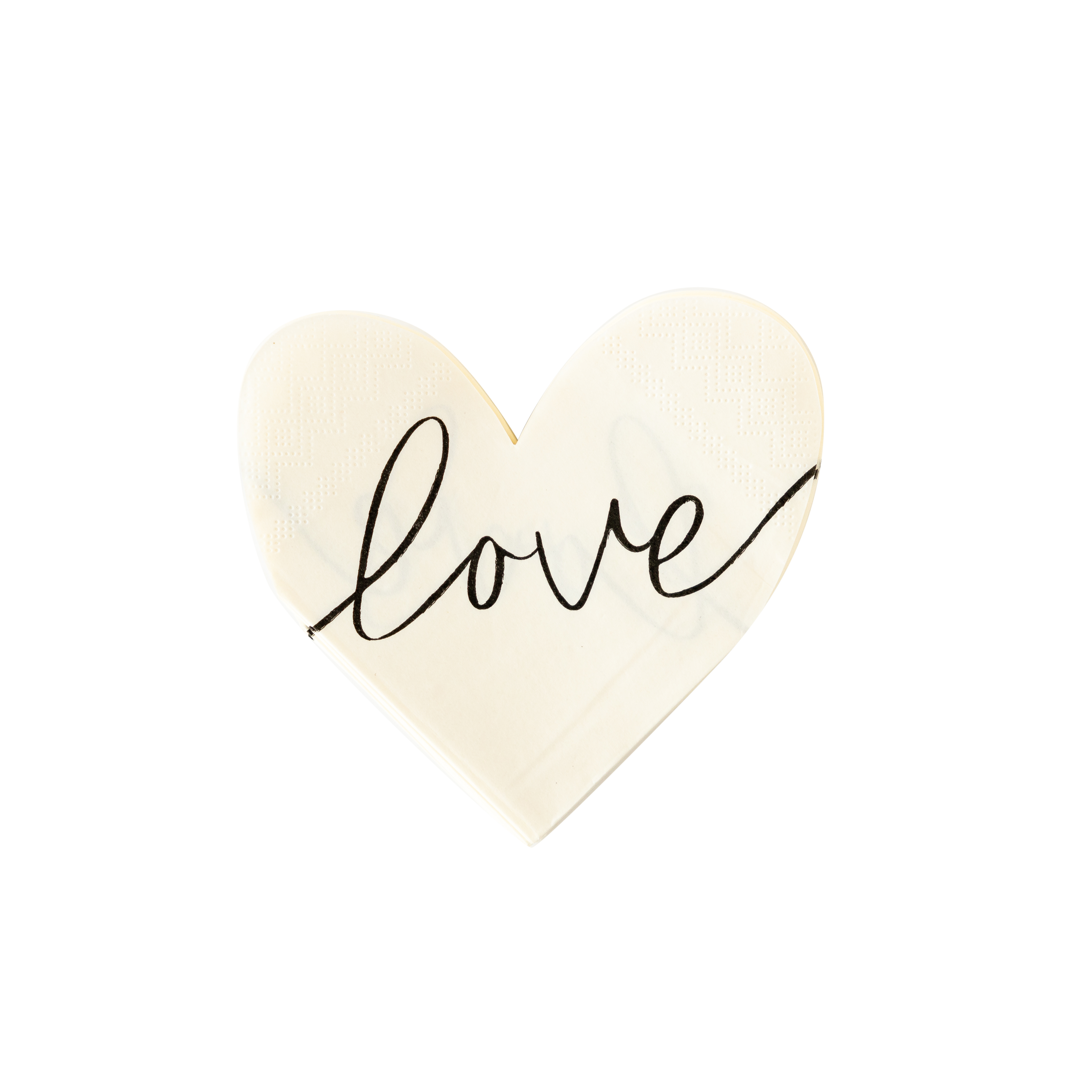 Love Heart Shaped Disposable Paper Napkin