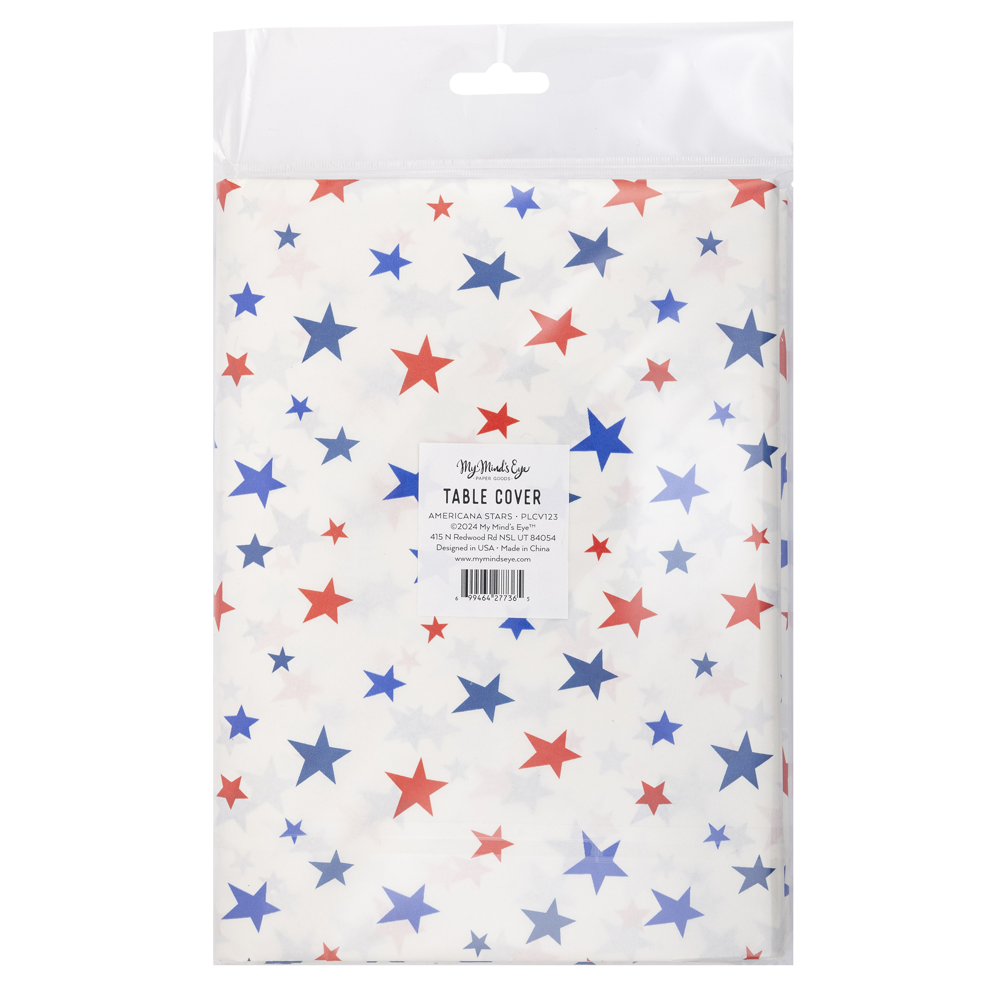 PLCV123 - Americana Stars Paper Table Cover