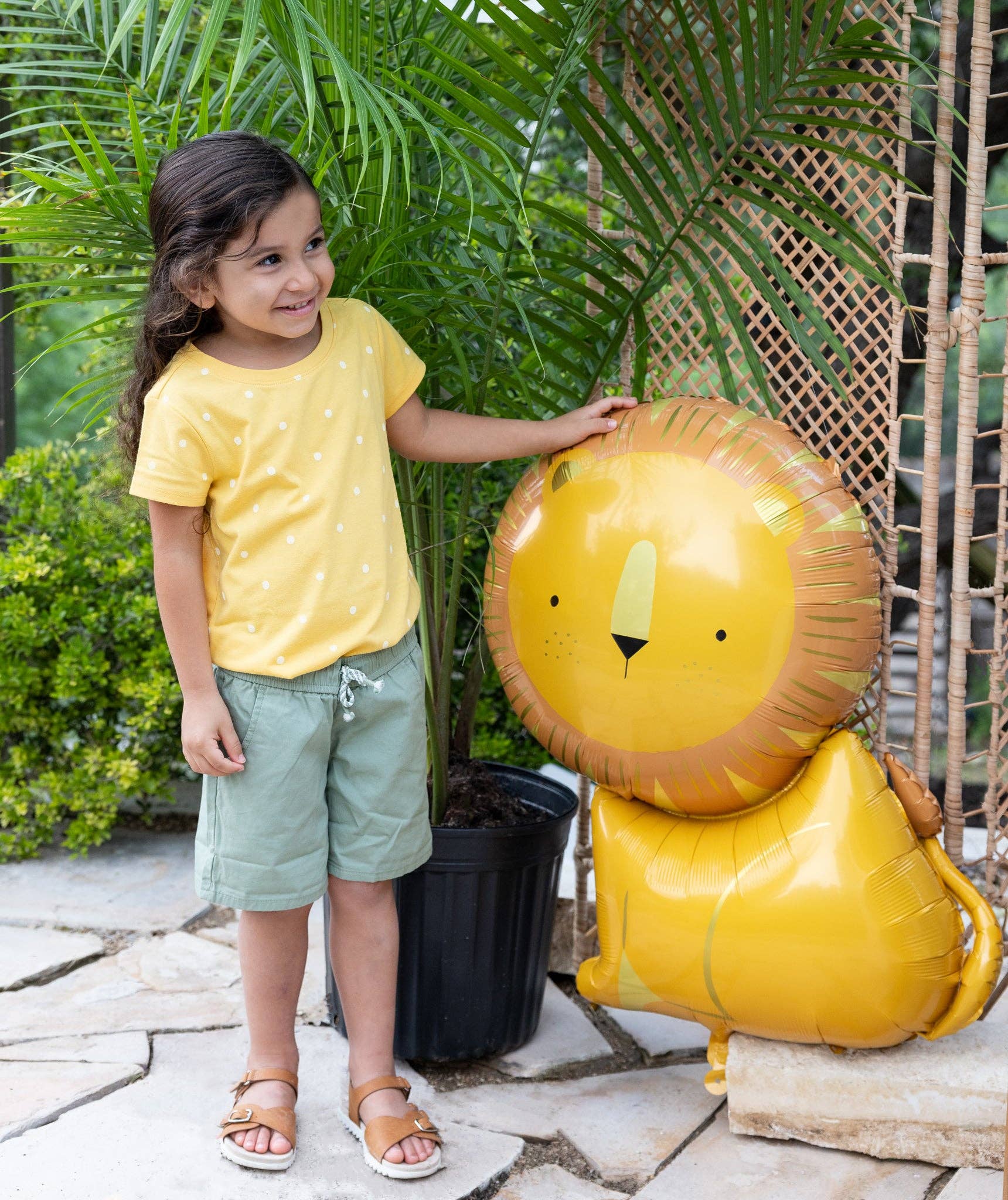 SAF916 - Safari Lion Mylar Balloon