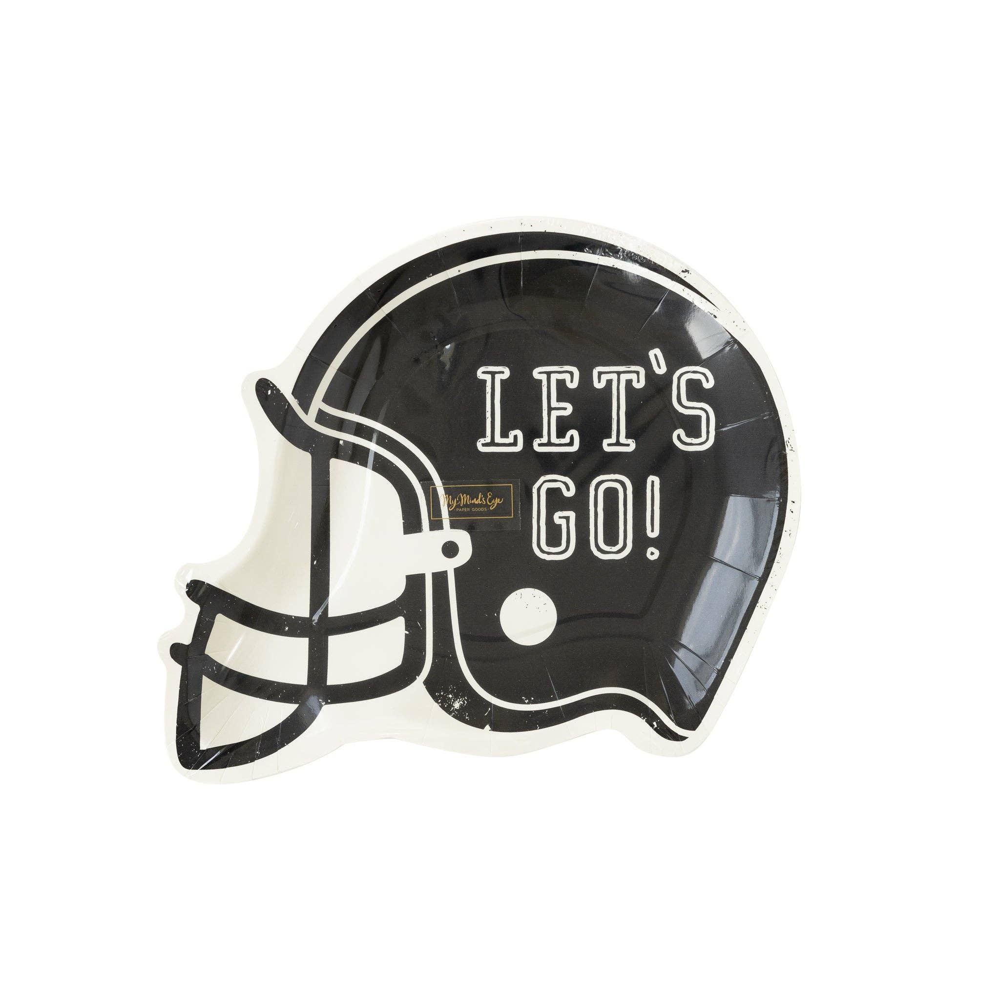 FTB942- Football Helmet Shaped Paper Plate