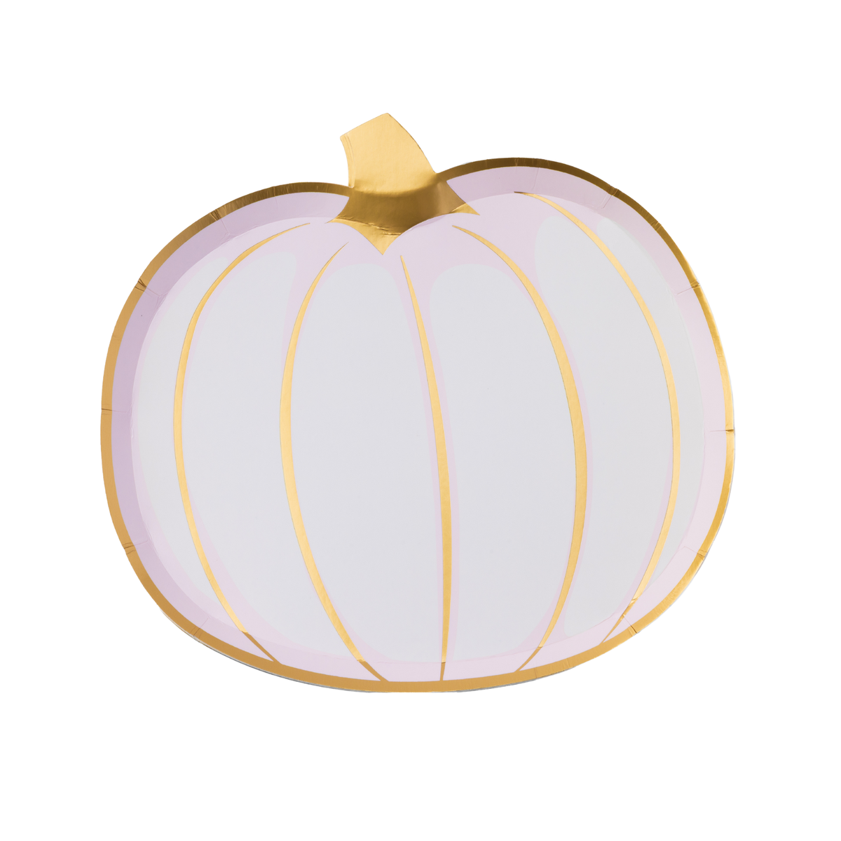 WHITE & GOLD PUMPKIN PLATES