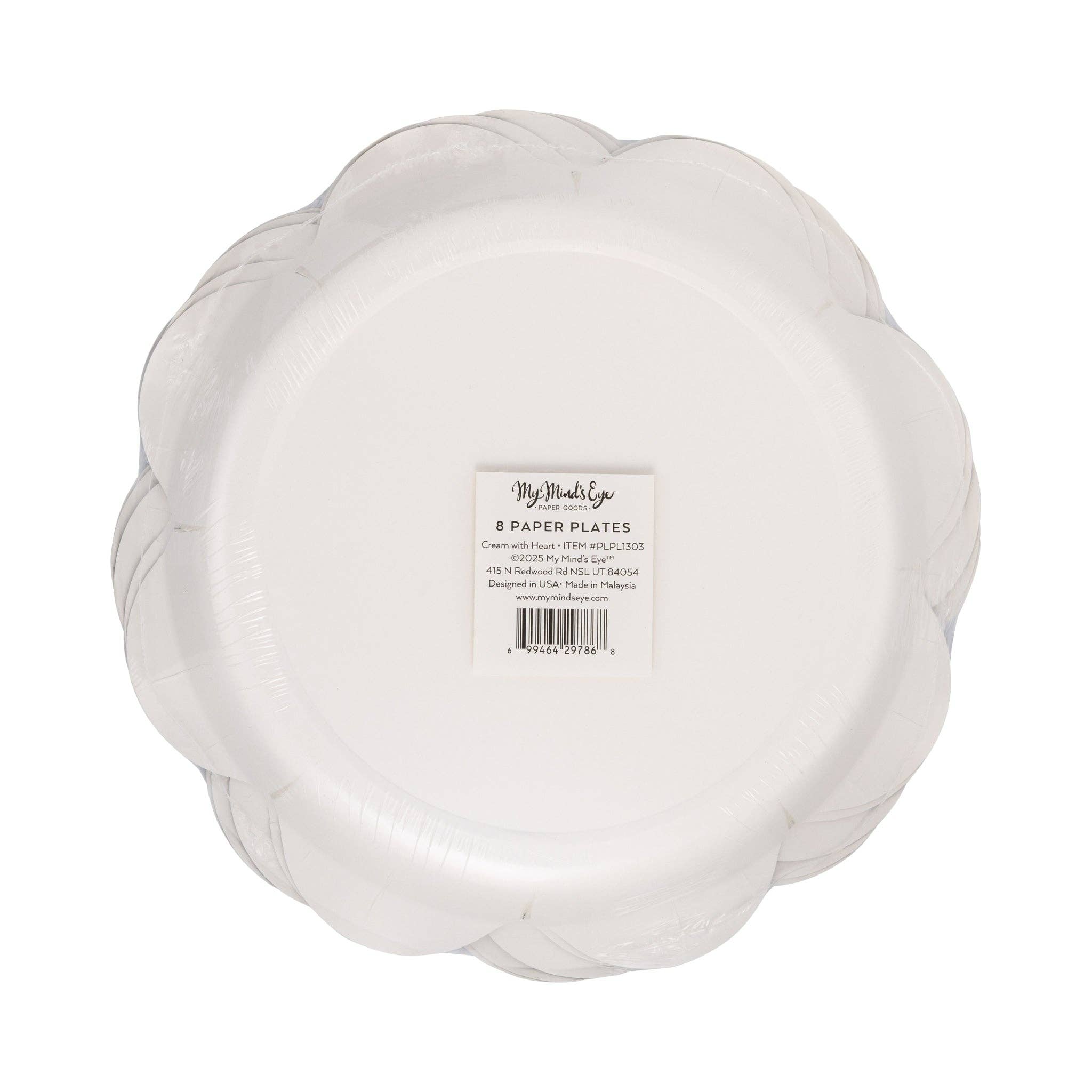 PLPL1303 - White Halloween Heart Plate