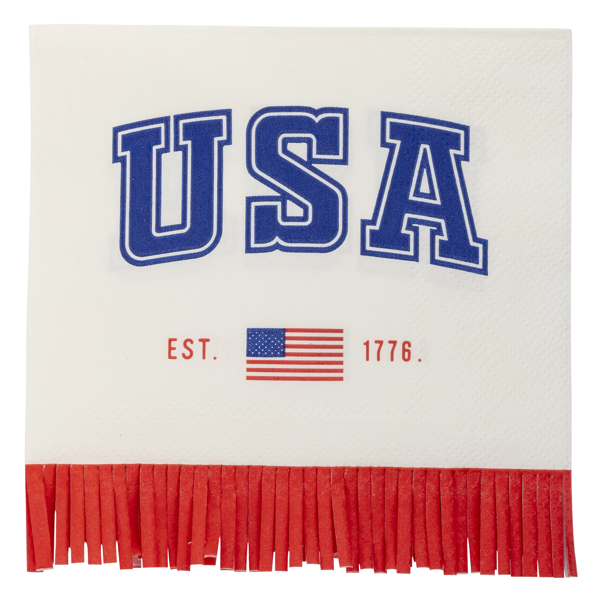 PLNP364 - USA Fringe 1776 Paper Cocktail Napkin