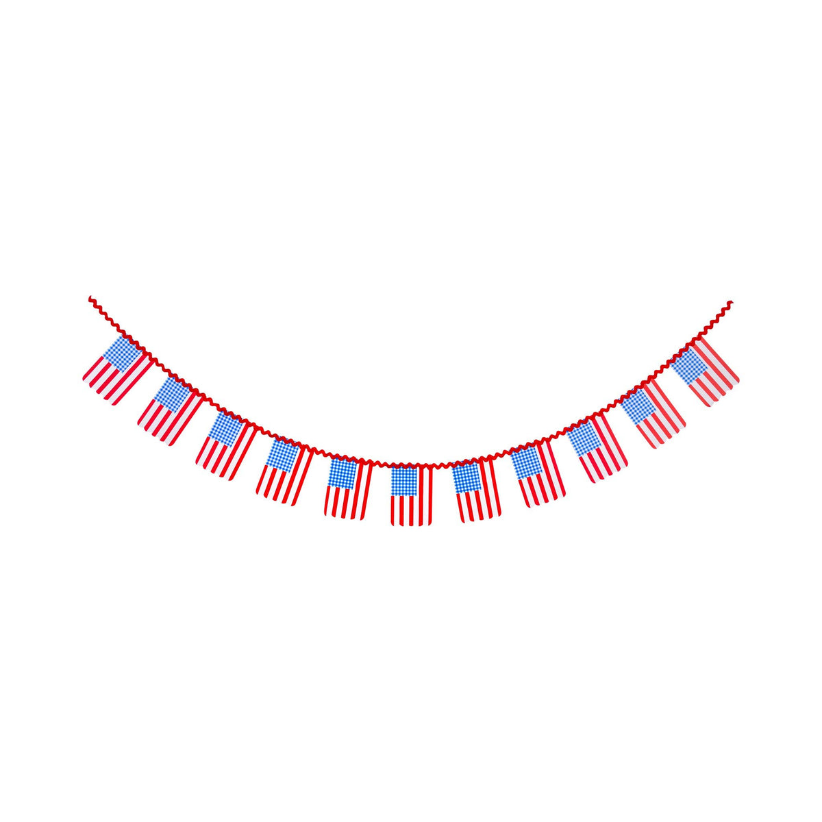 FLA1202 - Gingham Flag Banner