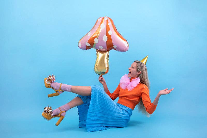 Mushroom Foil Balloon 37 in.