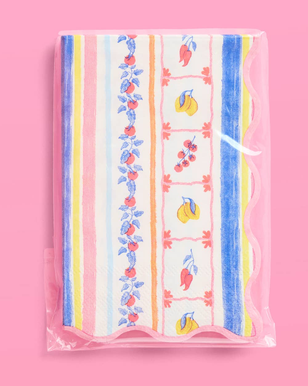 Italian Capri Napkins 25pc | Lemon Tomato Summer Bridal