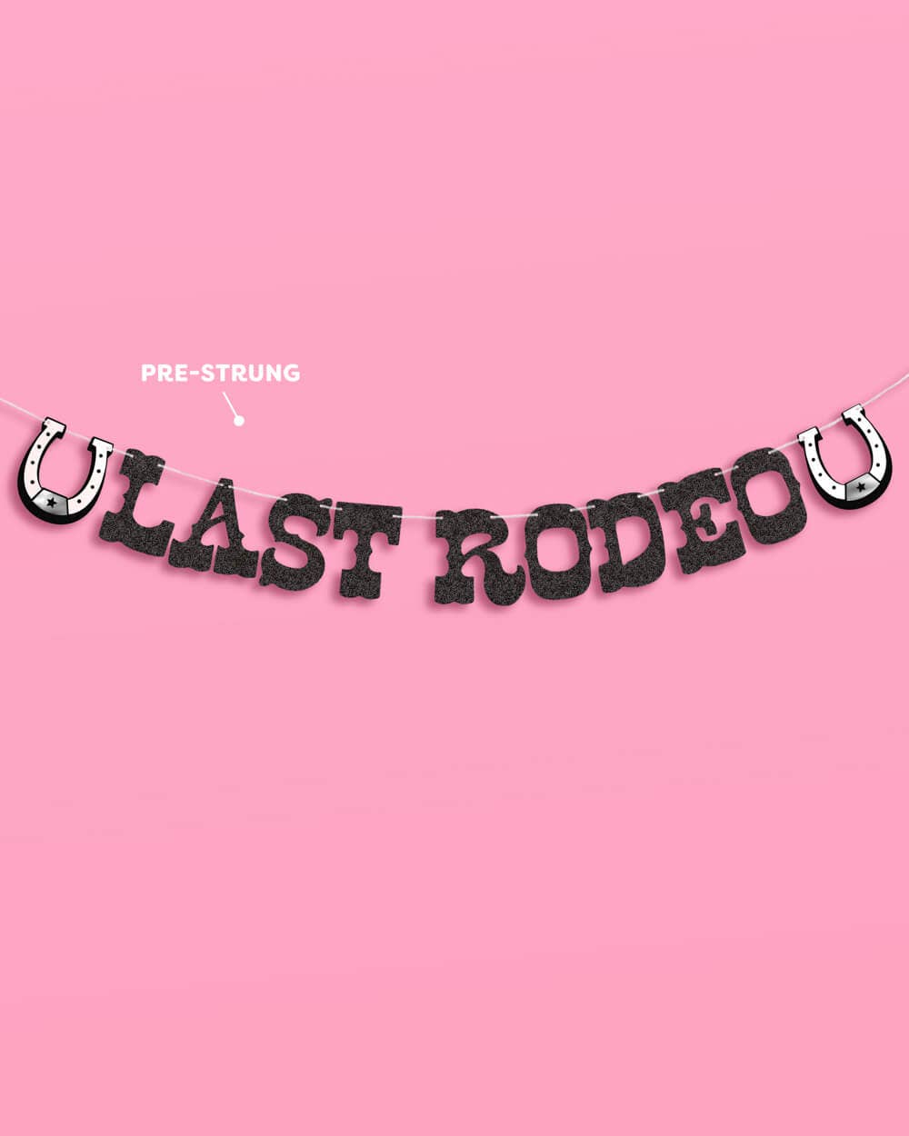 Last Rodeo Banner - two piece bachelorette banner, 5.5' long