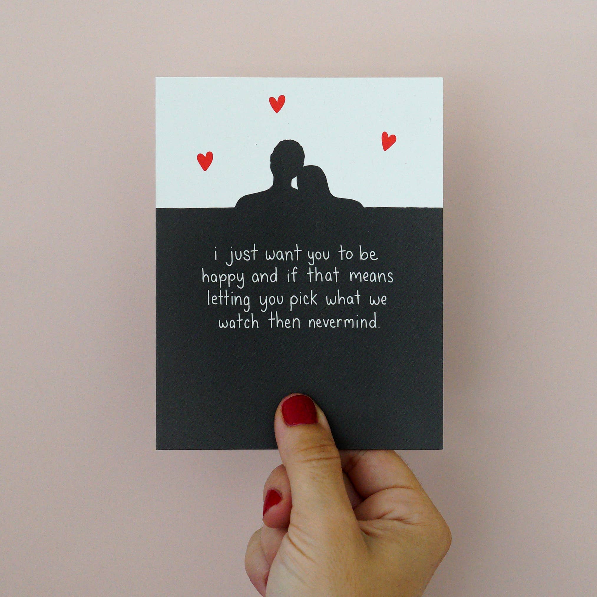 Snarky Anniversary Card - Watching TV Shows