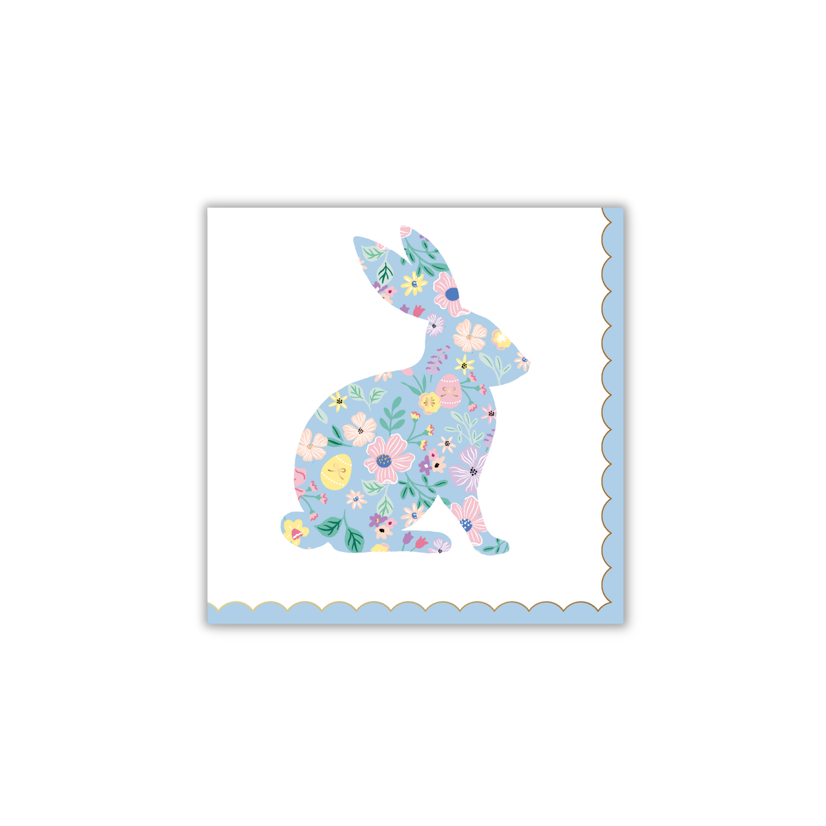 EASTER BUNNY PASTEL FLORAL SMALL NAPKINS