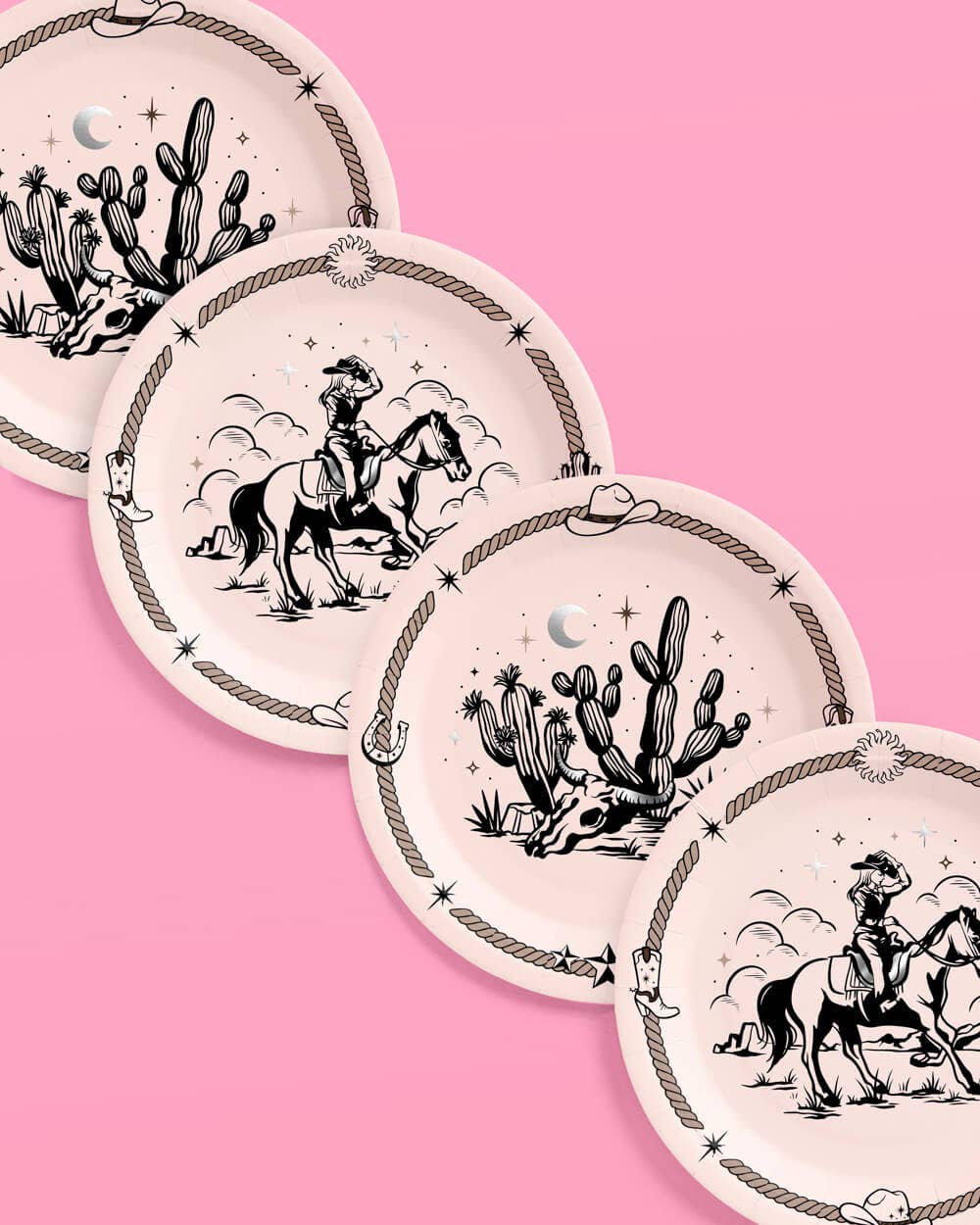 Western Paper Plates 24 pcs