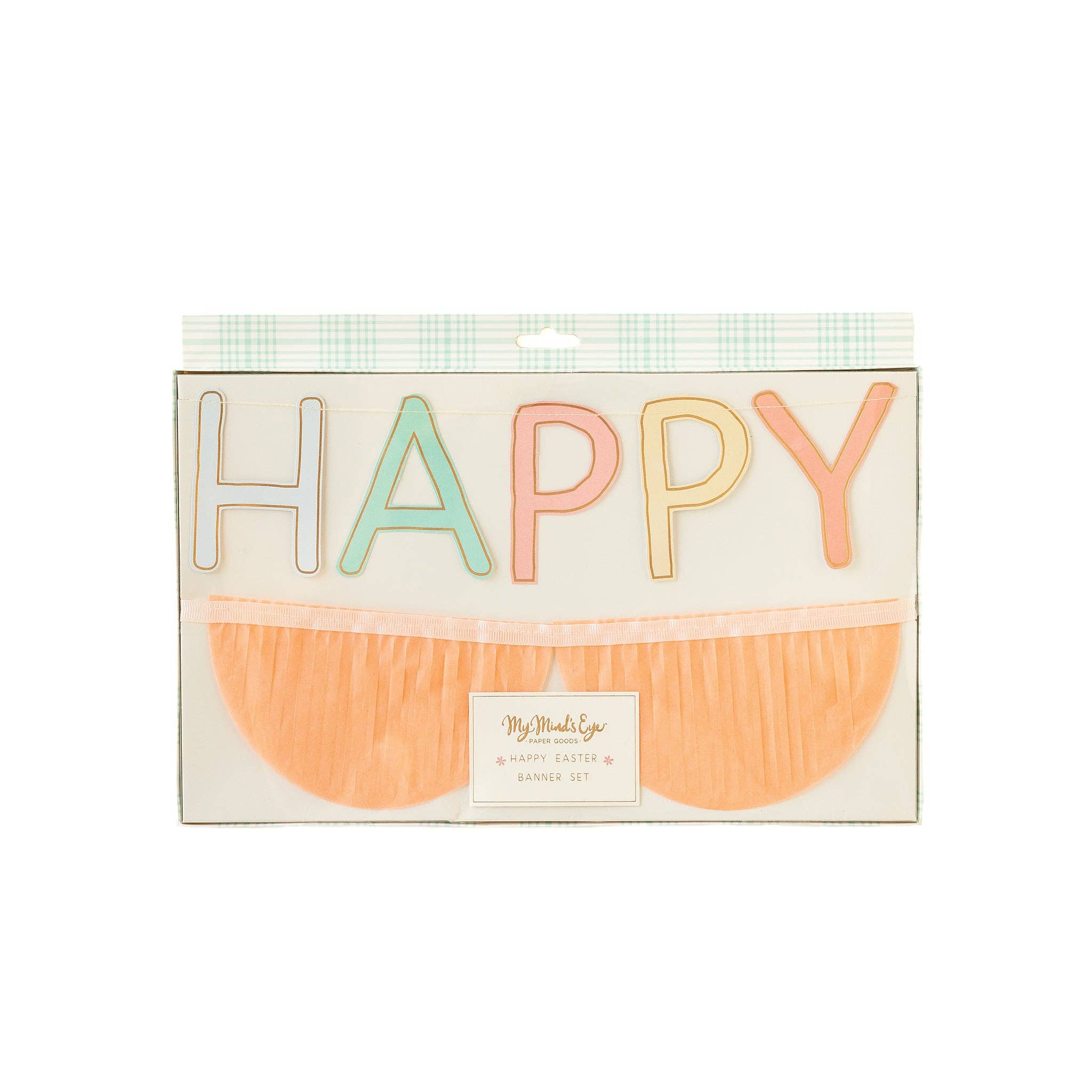 EAS804 - HAPPY EASTER Fringed Banner Set