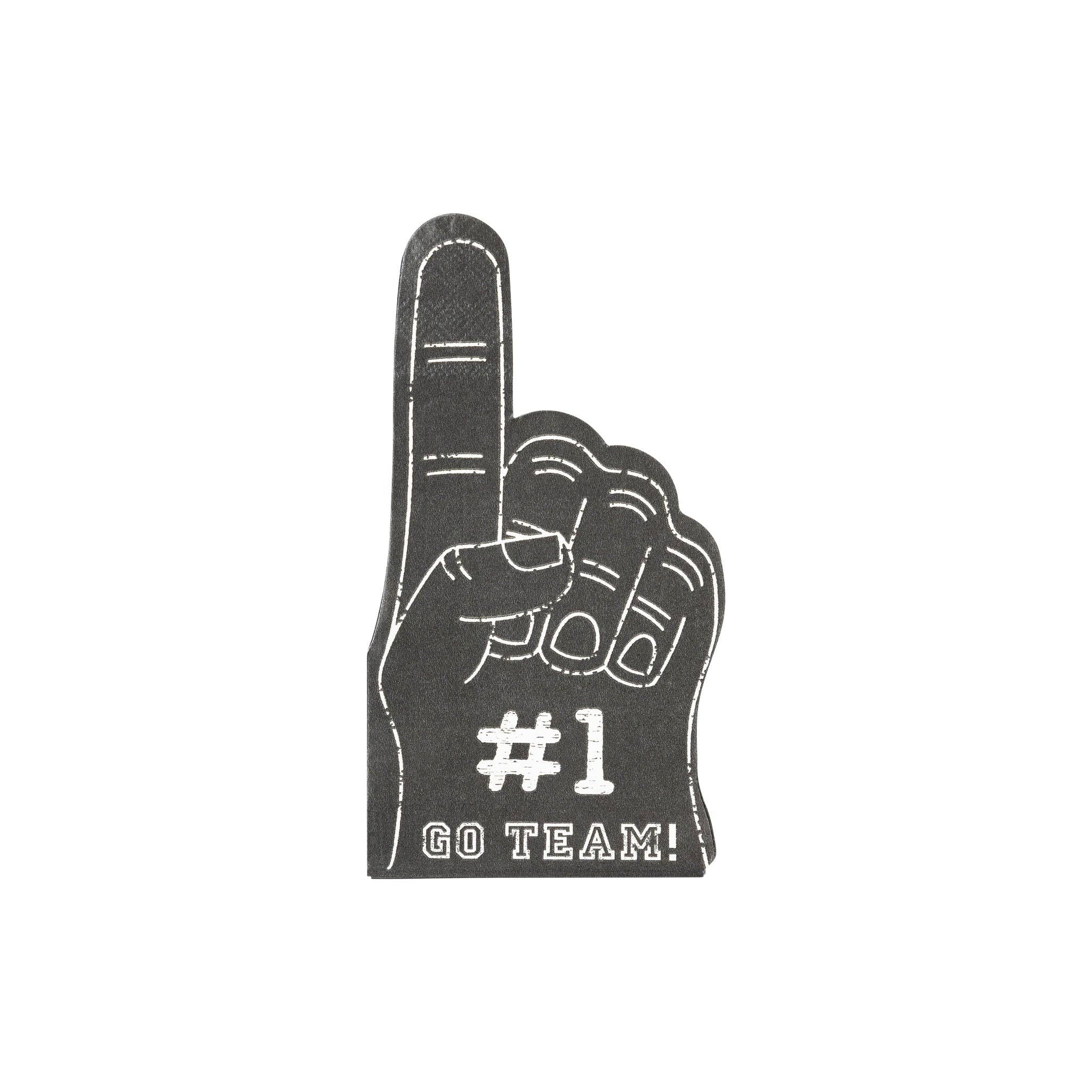 FTB938 - Football #1 Hand Shaped Paper Dinner Napkin