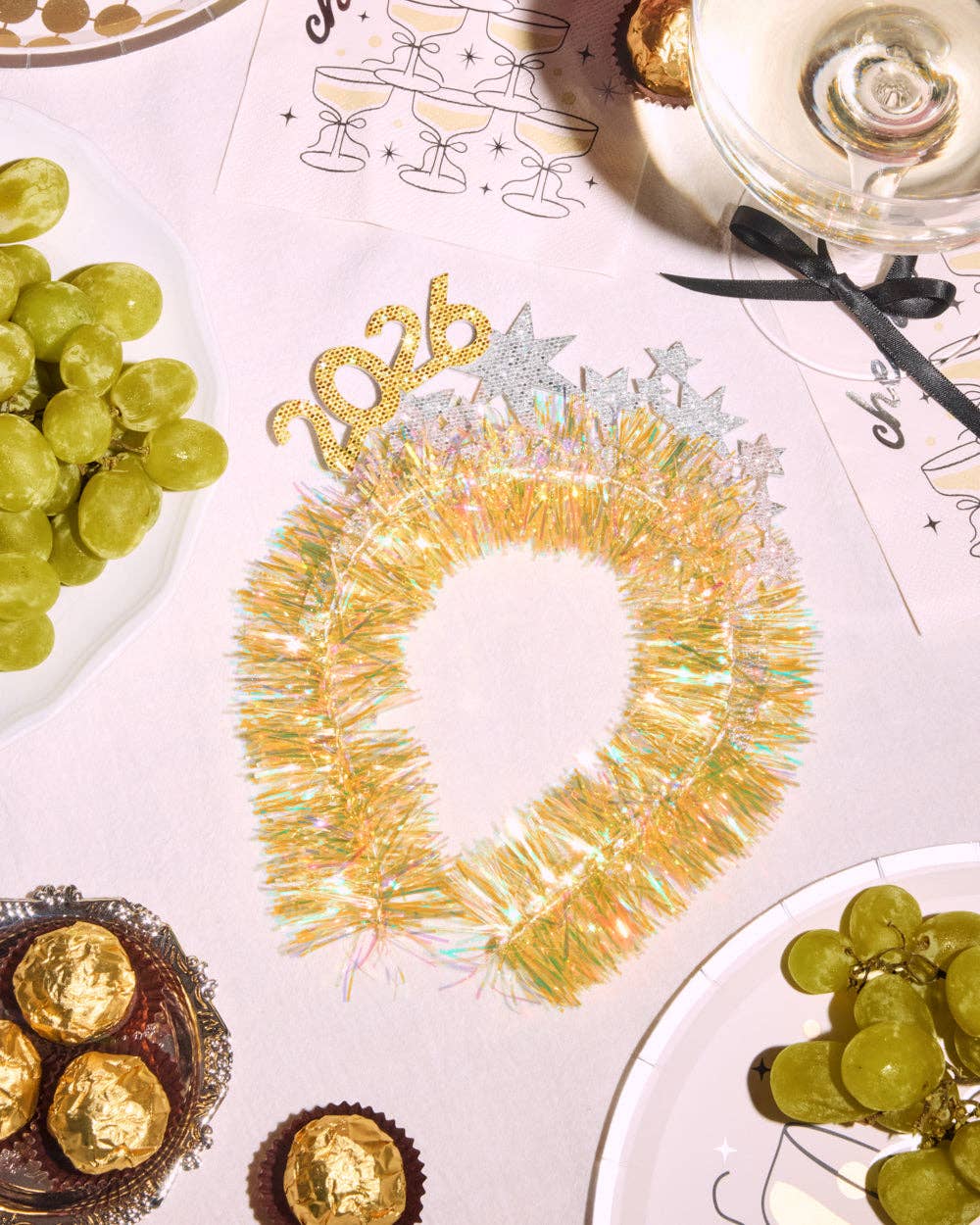 NYE 2026 Headband - fringe headband New Year's Eve