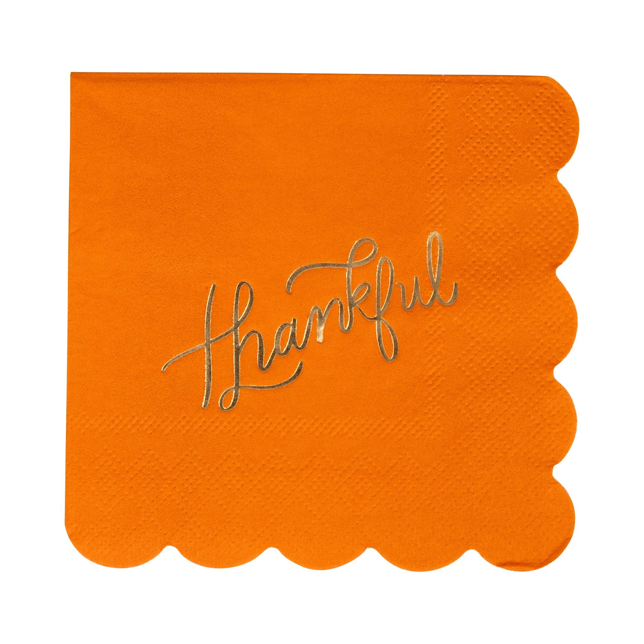 PLNP1399 - Foil Thankful Cocktail Napkin