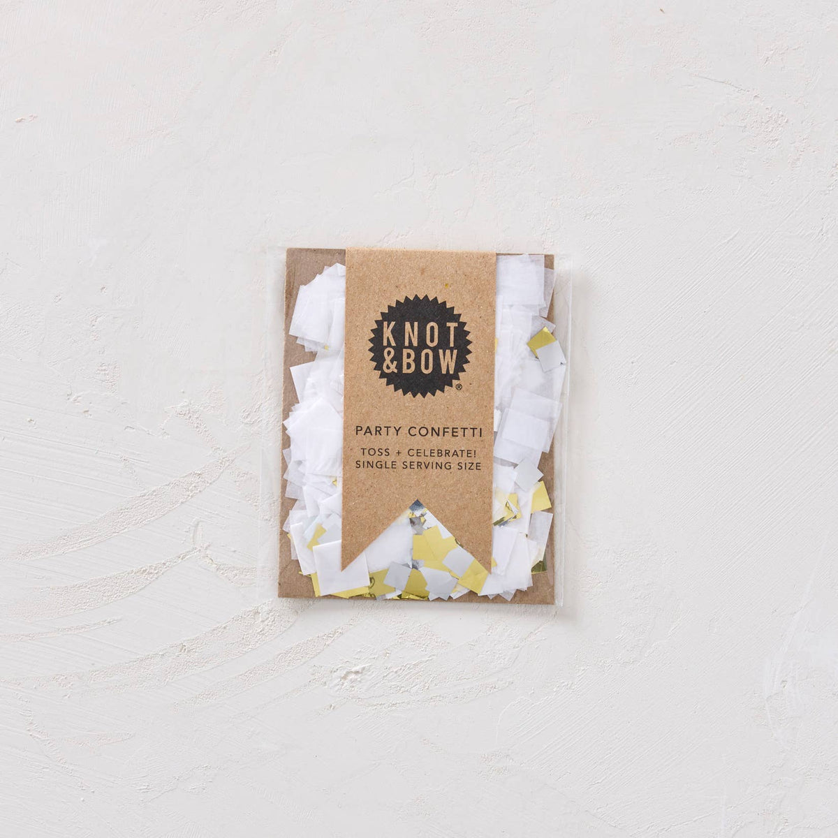 White Metallic Single Serving Size™ Confetti